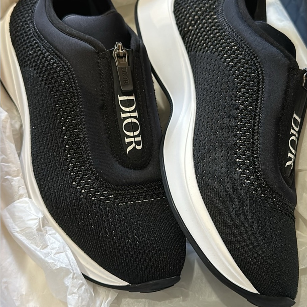 Dior Black Knit Sneakers